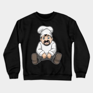 Chef with Chef's hat & Beard Crewneck Sweatshirt